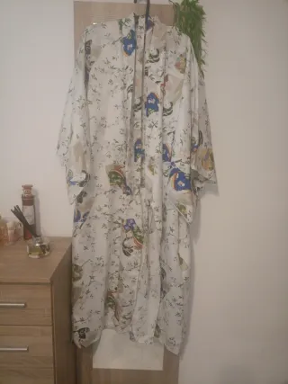 Bata kimono estampada auténtica bata china