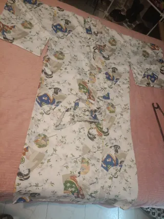 Bata kimono estampada auténtica bata china