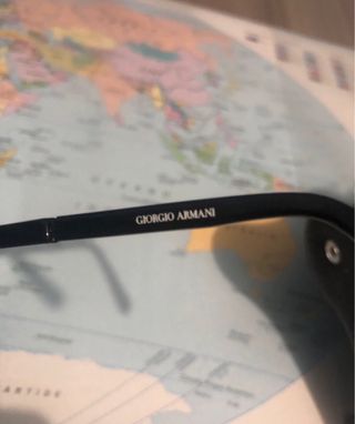 Occhiali da sole Giorgio Armani neri e blu