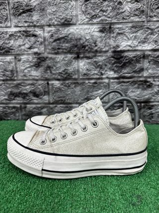 Converse Platform Glitter Oro Bianco Tg 37