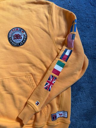 Sudadera Tommy Jeans Naranja Hombre