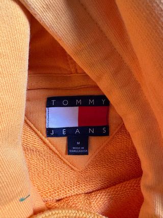 Sudadera Tommy Jeans Naranja Hombre