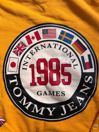 Sudadera Tommy Jeans Naranja Hombre