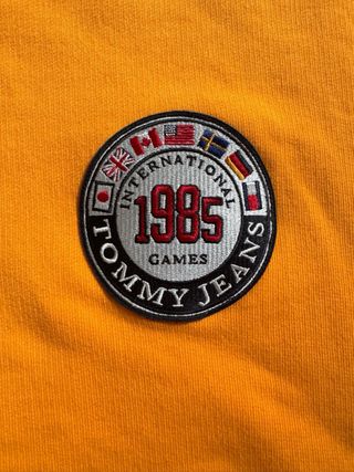 Sudadera Tommy Jeans Naranja Hombre