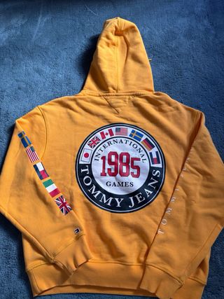 Sudadera Tommy Jeans Naranja Hombre