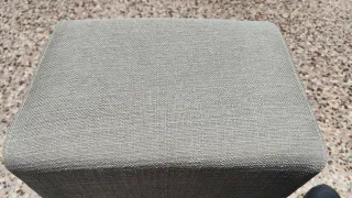 2 Poltrone in tessuto beige/grigio