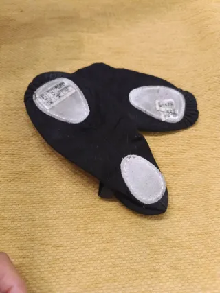 Zapatillas Ballet Lona Negra Talla 36 a estrenar