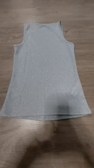 Camiseta Mango Tirantes Brillante Talla S