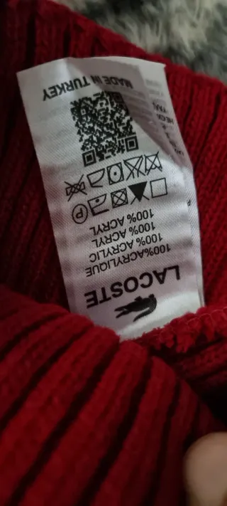 Cappellino Lacoste Rosso