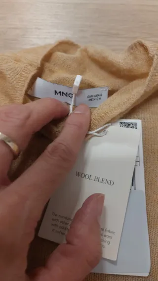 Jersey fino lana Mango talla S