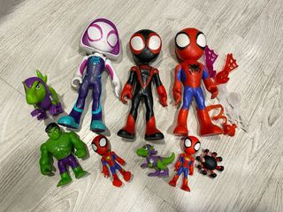 Lote Juguetes Spiderman y Hulk