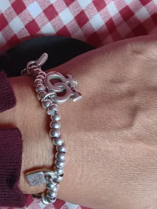 Pulsera Uno de 50 LOVE Plata