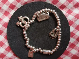 Pulsera Uno de 50 LOVE Plata