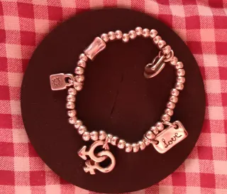 Pulsera Uno de 50 LOVE Plata