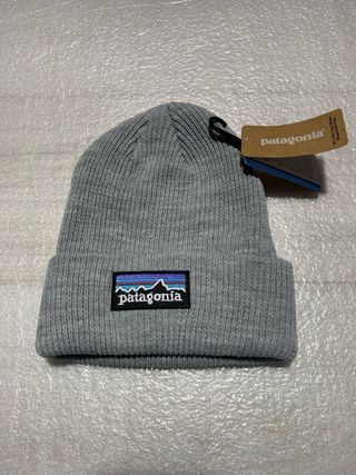 Berretto Patagonia Grigio con Logo