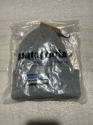 Berretto Patagonia Grigio con Logo