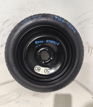 Llanta de repuesto Renault Captur 4x100 de 16 pulg