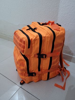 Mochila Táctica Militar Naranja Impermeable