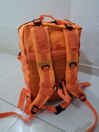 Mochila Táctica Militar Naranja Impermeable