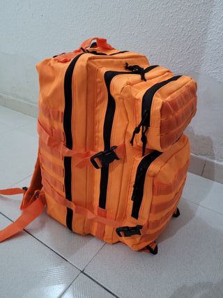 Mochila Táctica Militar Naranja Impermeable