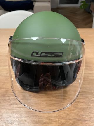 Casco Moto Verde LS2 Nuevo