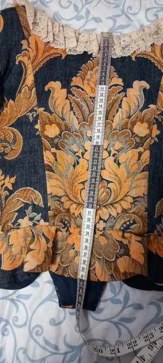 Corpiño y zapatos forrados fallera