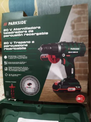 2 Máquinas Parkside Nuevas (Taladro y Amoladora)