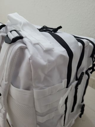 MOCHILA TACTICA MILITAR BLANCA IMPERMEABLE GYM