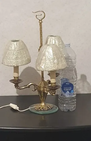 Lampada da tavolo oro e verde