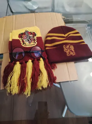 Gorro, bufanda y gafas Harry Potter