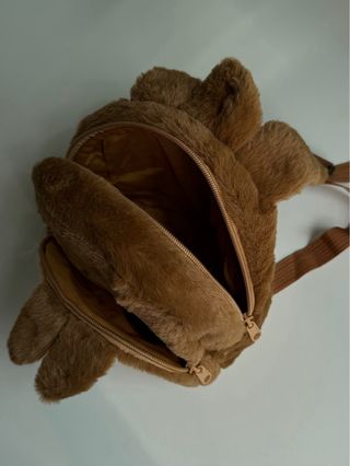 Zaino Labubu marrone in peluche Nuovo bambina
