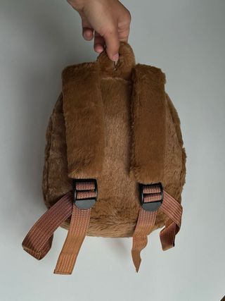 Zaino Labubu marrone in peluche Nuovo bambina