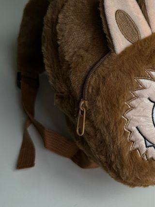 Zaino Labubu marrone in peluche Nuovo bambina