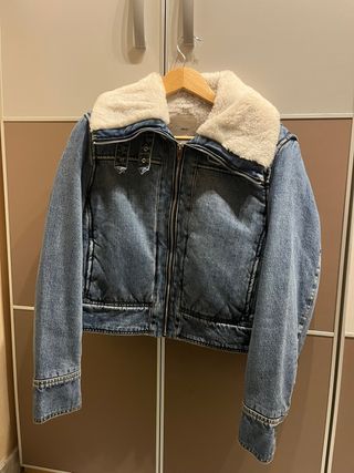 Chaqueta tejana Mango forrada talla L