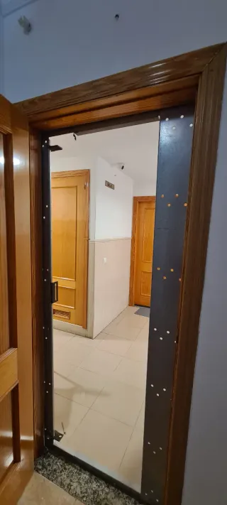 Puerta de seguridad metálica