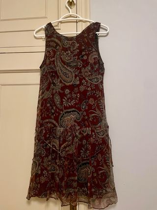 Vestido fiesta estampado paisley