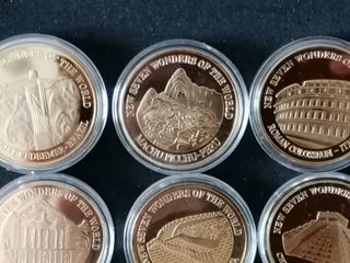 Monedas Maravillas del Mundo (7 piezas)