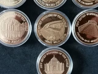 Monedas Maravillas del Mundo (7 piezas)