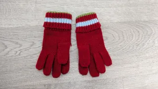 Guantes de lana granates