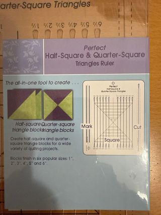 Regla Patchwork Triángulos Perfectos