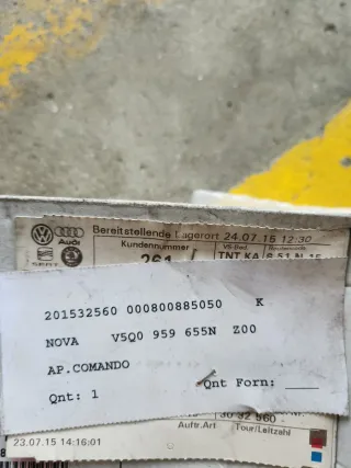 Centralina Airbag VW AG 5Q0 959 655 N