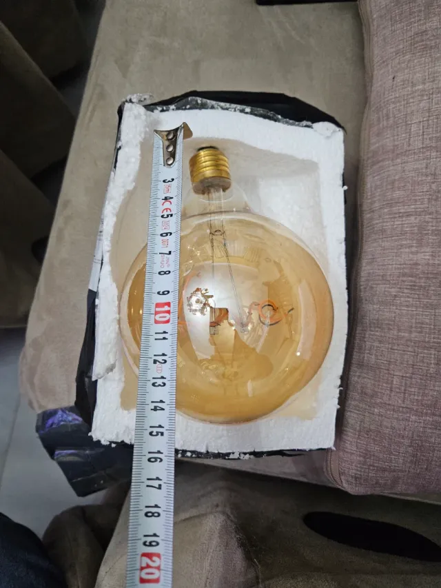 Bombilla Vintage Love Filamento Dorado