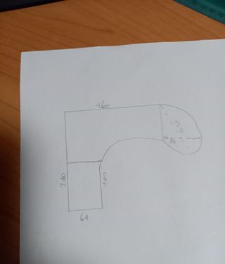 Scrivania ad angolo con penisola e cassettiera