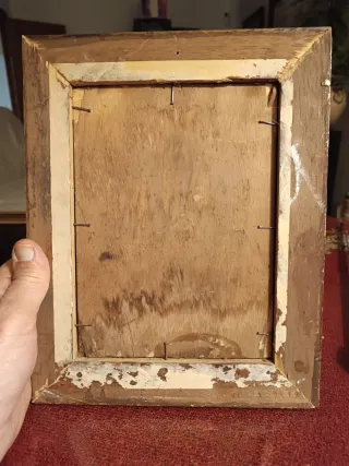 Antiguo óleo Virgen Dolorosa