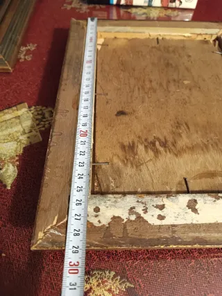 Antiguo óleo Virgen Dolorosa