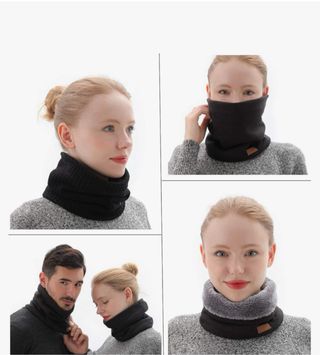 Bufanda Cuello Novforth Unisex Negro, Azul, Gris