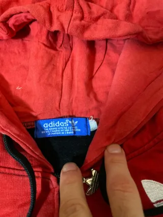 Chaqueta Adidas cremallera retro Y2K