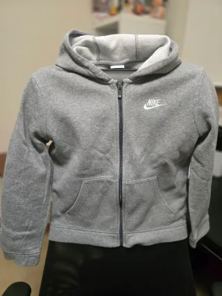 Sudadera Nike Gris con Cremallera