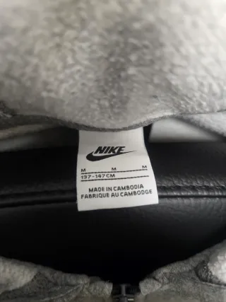 Sudadera Nike Gris con Cremallera