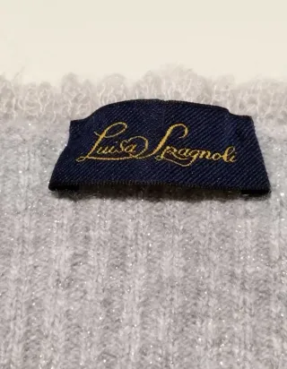 Top Luisa Spagnoli elegante grigio